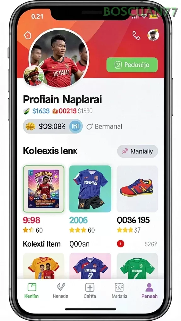 Cuplikan layar ANOBOY — menu navigasi